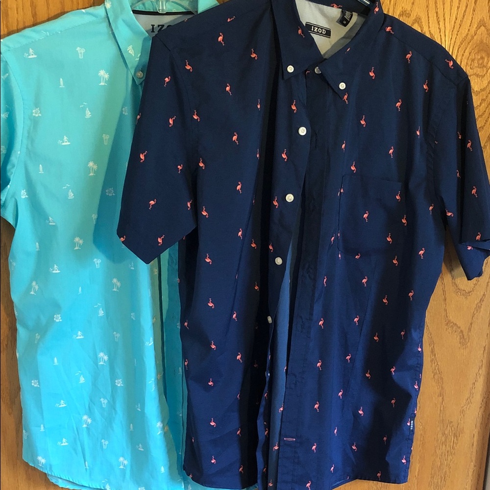 IZOD shirts two of them Size large